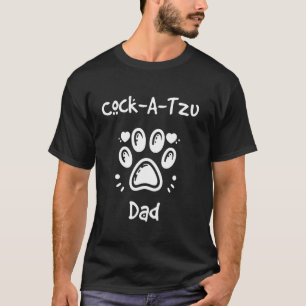 T-shirt Papa Cock-A-Tzu Mélange de Cocker Spaniel et Shih