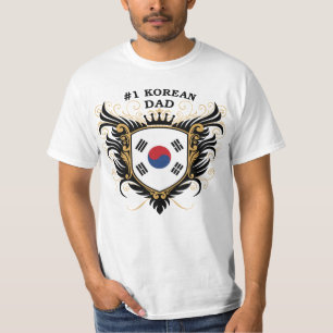 T-shirt Papa coréen du numéro un