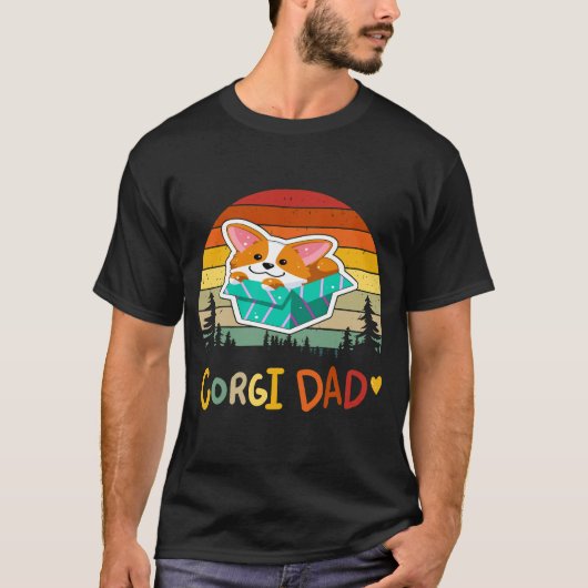 T-shirt Papa Corgi (Devant)
