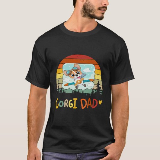 T-shirt Papa Corgi 182 (Devant)