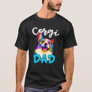 T-shirt Papa Corgi Cadeau drôle de propriétaire de Corgi p