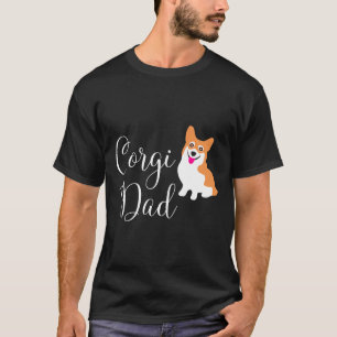 T-shirt Papa Corgi Mignon Pembroke Welsh Corgi