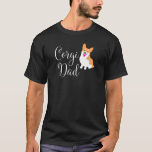 T-shirt Papa Corgi Mignon Pembroke Welsh Corgi