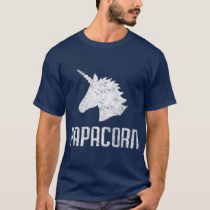 T-shirt Papa Corn Unicorn Papa Funny Matching Anniversaire