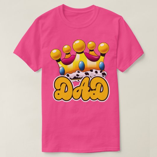 T-shirt Papa Crowne King (Design devant)
