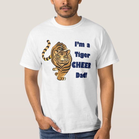 T-shirt Papa d'acclamation de tigre (Devant)