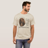 T-shirt papa Dachshund (Devant entier)