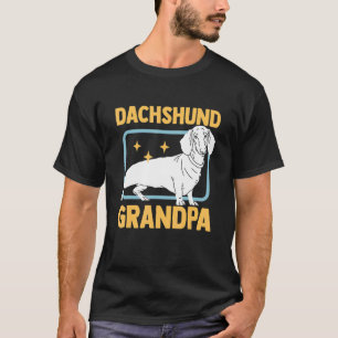 T-shirt Papa Dachshund pour hommes Grand-père Dachshunds P