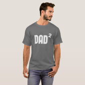 T-shirt Papa Dad2 carré exponentiellement (Devant entier)