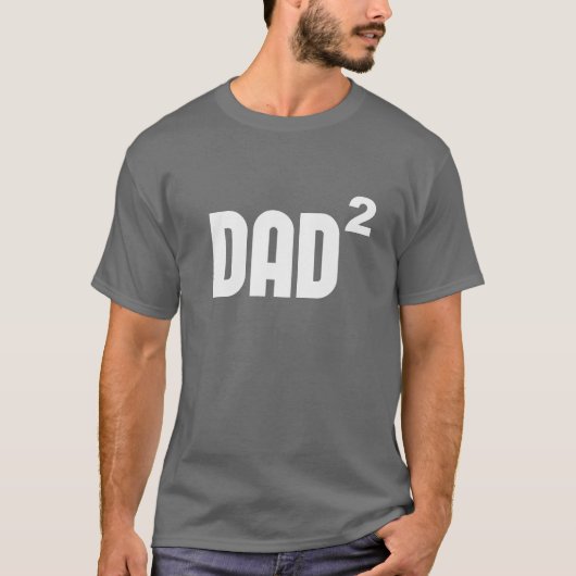 T-shirt Papa Dad2 carré exponentiellement (Devant)