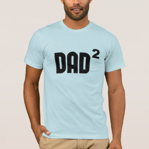 T-shirt Papa Dad2 carré exponentiellement