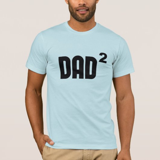 T-shirt Papa Dad2 carré exponentiellement (Devant)