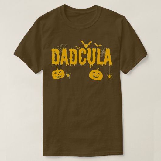 T-shirt Papa Daddy Dracula Costume monstre Easy Halloween  (Design devant)