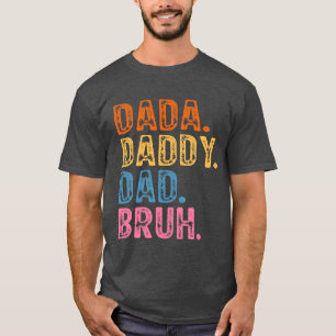T-shirt Papa Daddy Papa Frère Rétro Vintage Fête des Pères