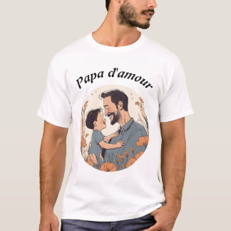 T-shirt Papa d'amour