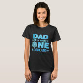 T-shirt Papa dans un hiver Onederland Bday fille douce flo (Devant entier)