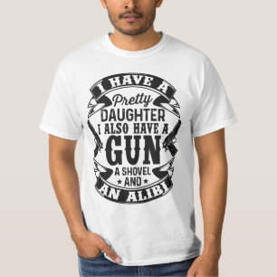 T-shirt Papa d'arme - Mode père protecteur 🔫 👧