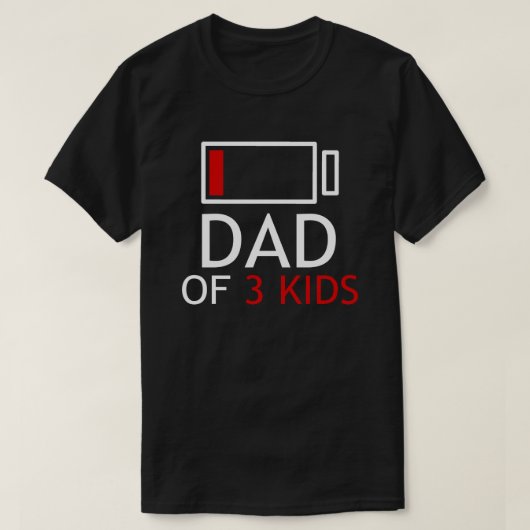 T-shirt Papa De 3 Garçons Fête des pères Idée Cadeau (Design devant)
