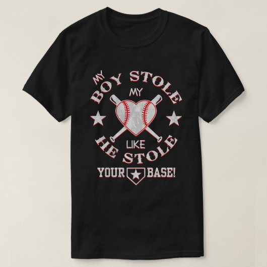 T-shirt Papa de baseball (Design devant)