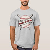T-shirt Papa de baseball (Devant)