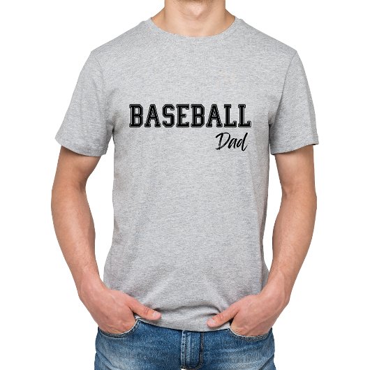 T-shirt Papa de baseball