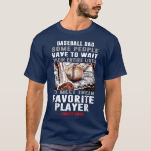 T-shirt Papa de baseball Certains doivent attendre des vie