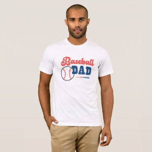 T-shirt papa de baseball Retro Papa Personnalisé P