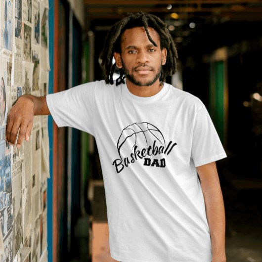 T-shirt Papa de basket-ball