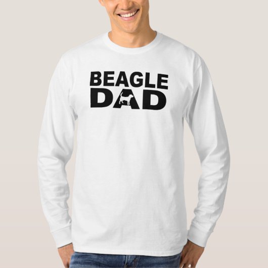 T-shirt Papa de beagle (Devant)