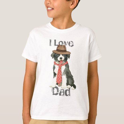 T-shirt Papa de border collie (Devant)