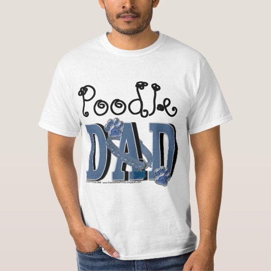 T-shirt PAPA de caniche (Devant)