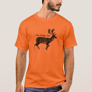 T-shirt Papa de chasse de cerfs communs personnalisable