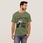 T-shirt Papa de chat Rockin (Devant entier)