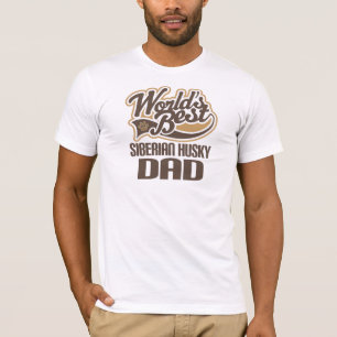 T-shirt Papa de chien de traîneau sibérien (mondes