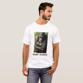 T-SHIRT PAPA DE CHIMPANZÉ (Devant entier)
