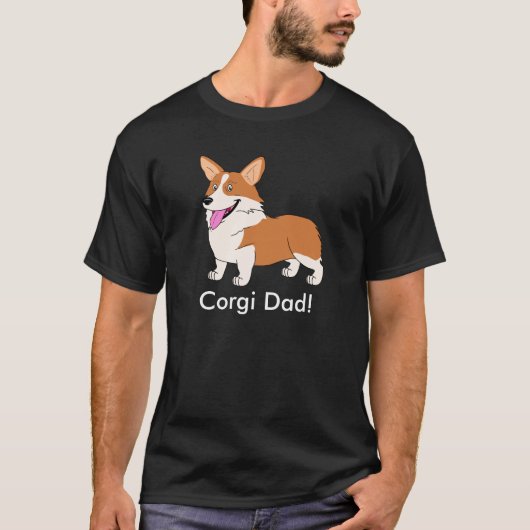 T-shirt Papa de corgi (Devant)