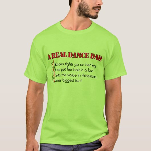 T-shirt Papa de danse (Devant)