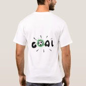T-shirt papa de football avec design de texte en p (Dos)
