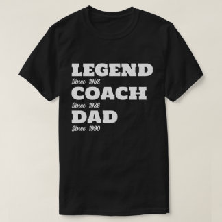 T-shirt Papa de football personnalisé - Dates personnalisé
