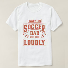 T-shirt Papa De Football Va hurler Fort