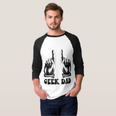 T-shirt papa de geek (Devant entier)