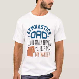 T-shirt Papa de gymnaste la seule chose que je fais bascul