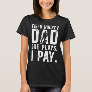 T-shirt Papa de hockey sur gazon drôle d'un joueur de hock