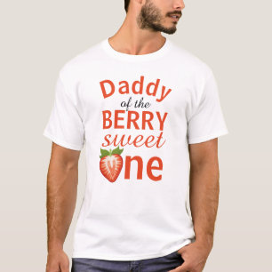 T-shirt Papa de la baie sucré une fraise