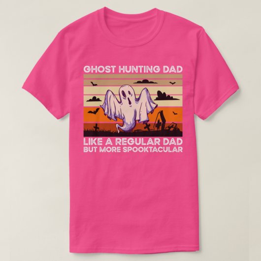 T-shirt Papa de la chasse aux fantômes (Design devant)