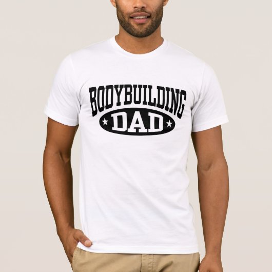 T-shirt Papa de la construction du corps (Devant)