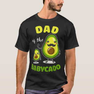T-shirt Papa De La Famille Babycado Avocado Correspondant