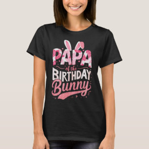 T-shirt Papa de la famille de lapins d'anniversaire tenue