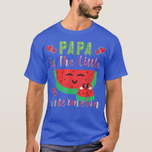 T-shirt Papa de la famille Little Watermelon Melon Matchin