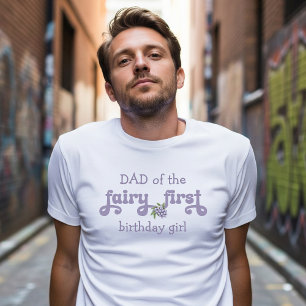 T-shirt Papa de la Fée Violette Premier anniversaire de la